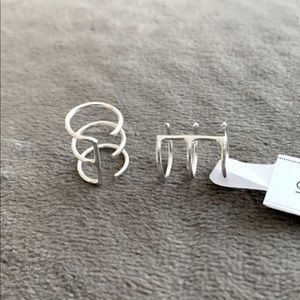 Sterling Silver 3- Wire Ear cuff